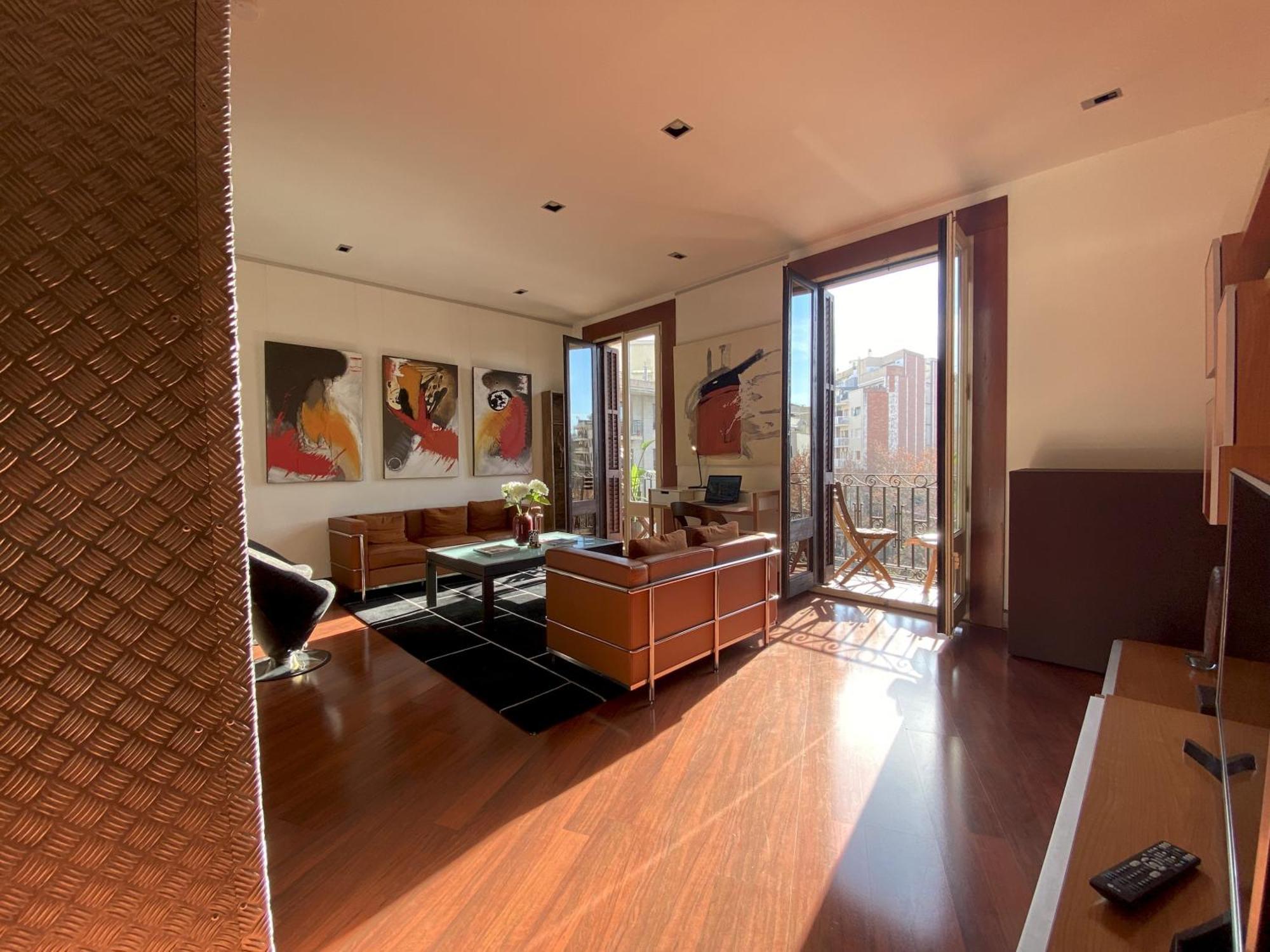 Luminous Designer Loft Style Eixample Views By Myrentalhost Apartment